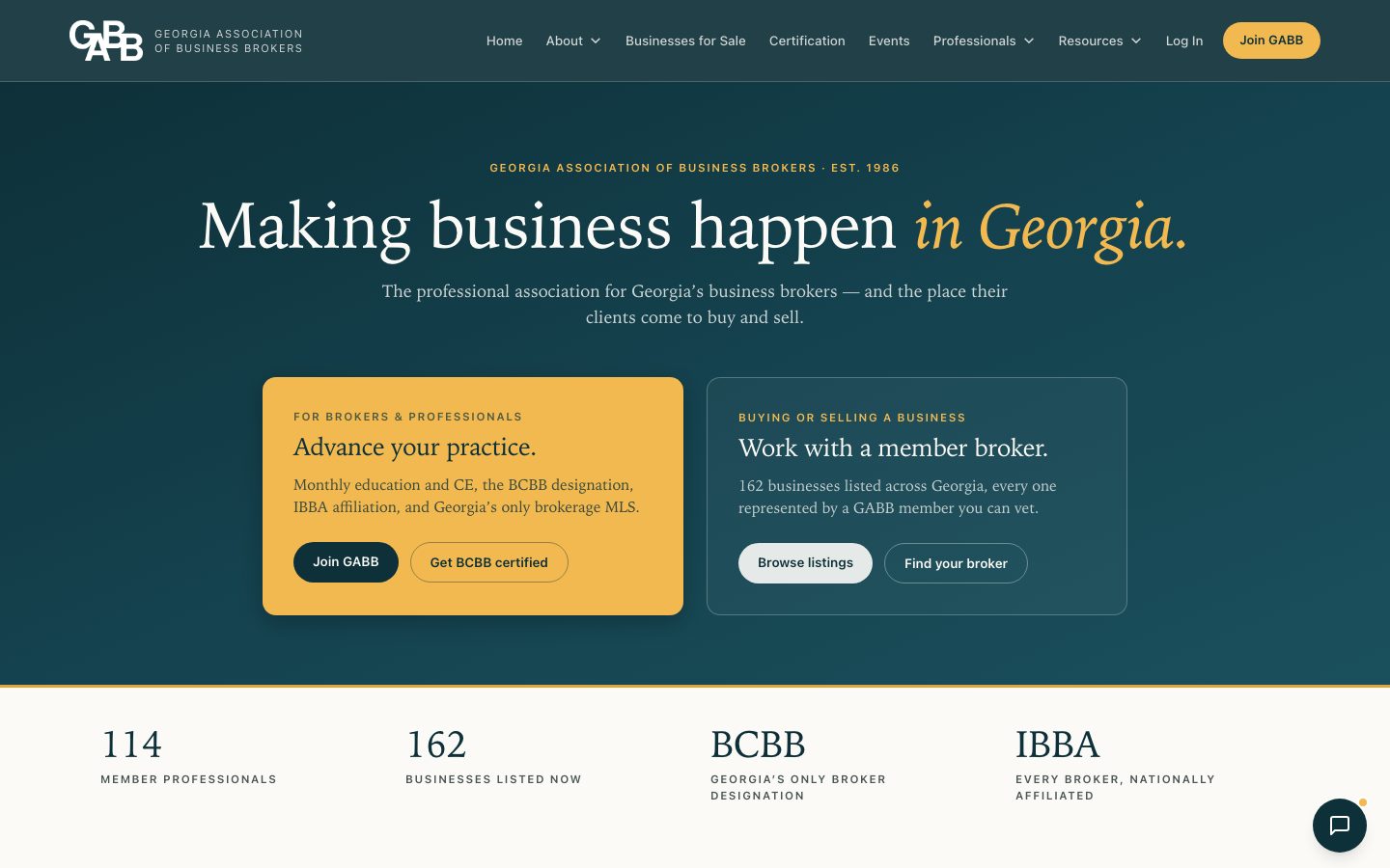 gabb.org homepage
